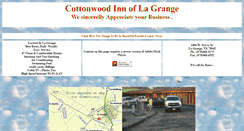 Desktop Screenshot of lagrangecottonwoodinn.com