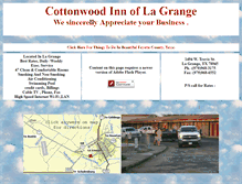 Tablet Screenshot of lagrangecottonwoodinn.com